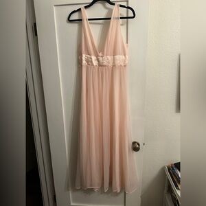 Vintage 1960’s long flowing shell pink nightie